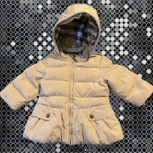 BURBERRY 12m hooded winter puffer coat